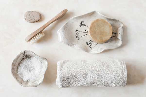 matériaux pour exfoliants maison